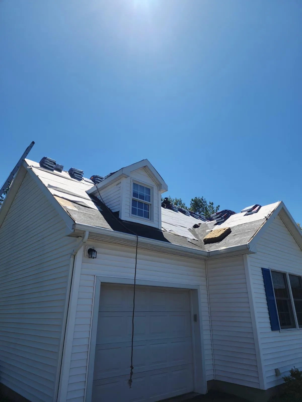 Seamless gutters installed on a Connecticut home