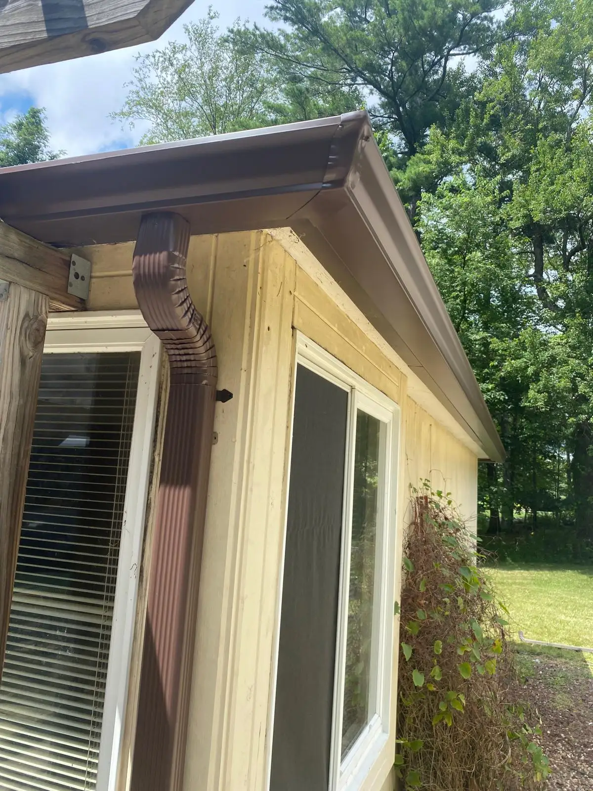 Damaged siding on a Connecticut home showing signs of wear